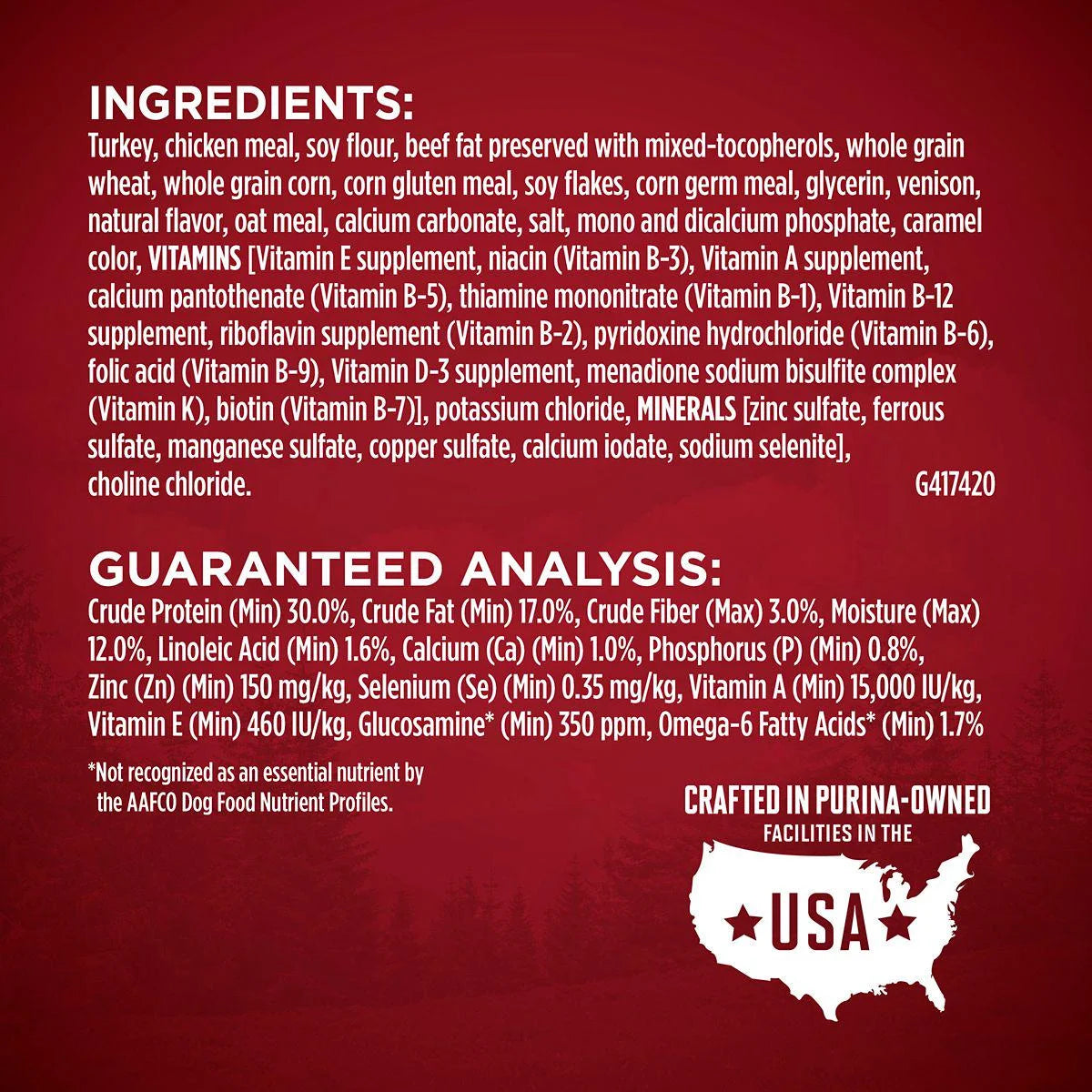 Adult Dry Dog Food Turkey and Venison Recipe F8470