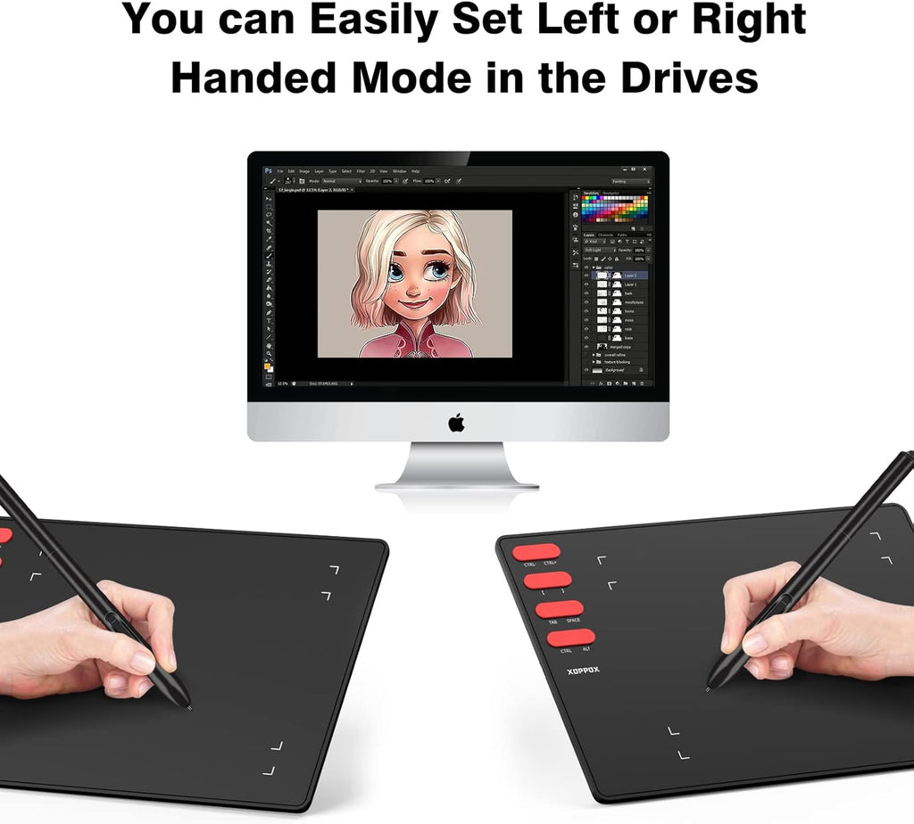 Graphics Drawing Tablet with 8 x 6 Inch Active Area and 8192 Level Pen L27958