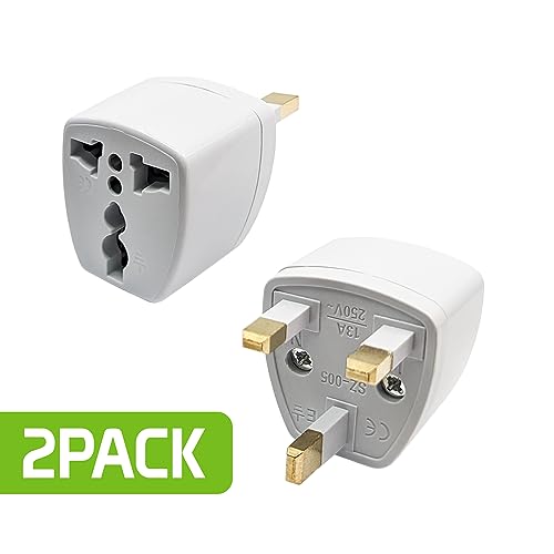 Universal Travel Adapter 2-Pack for International Plug Conversion to US Socket Z559695