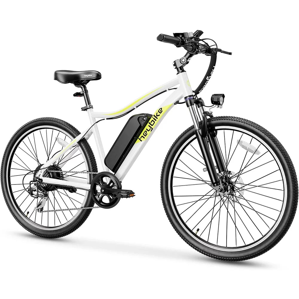 Heybike Race Max Electric Bike for Adults with 500W Motor, 48V 12.5AH Removable Battery Ebike, 27.5" Electric Mountain Bike with 7-Speed and Front Suspension