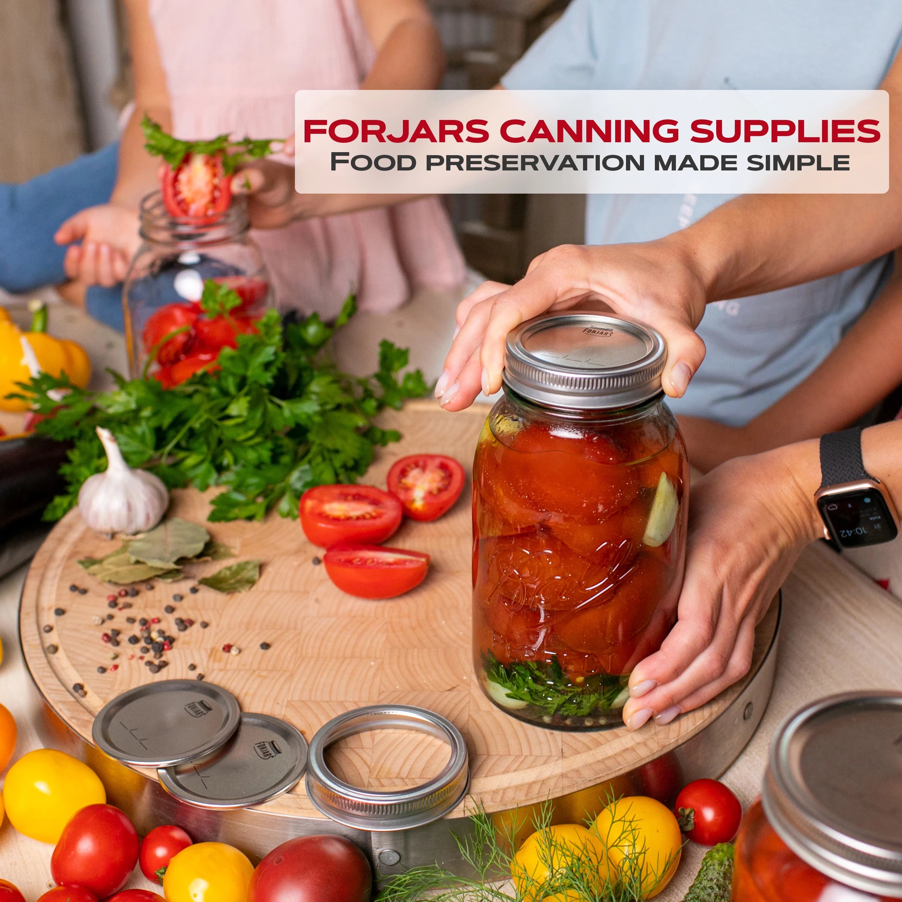 Wide Mouth Canning Lids, 100-Pack L841194