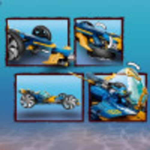 Ninja Sub Speeder Building Kit Amphibious Car Toy with Minifigures W420