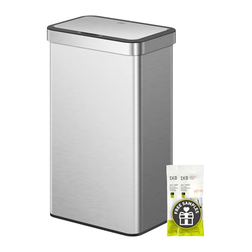 Touchless Motion Sensor Trash Can, 13.2 Gallon, Brushed Stainless Steel A497976