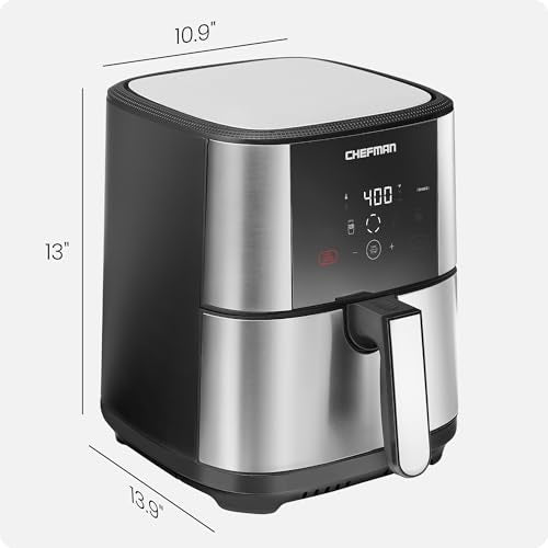 XL 8-Qt Touch Air Fryer, Digital Presets, Nonstick Dishwasher-Safe L9402