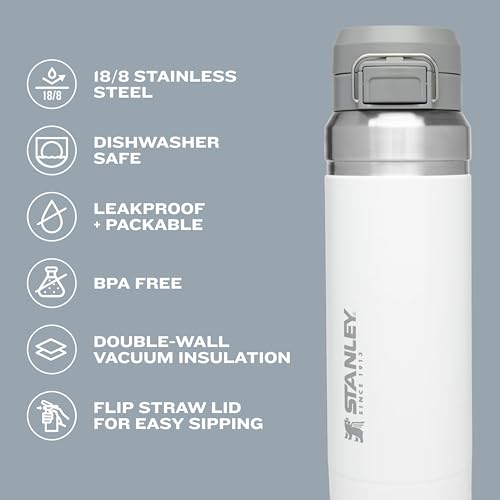 Insulated Stainless Steel Water Bottle 36 oz with Push Button Lid P799245