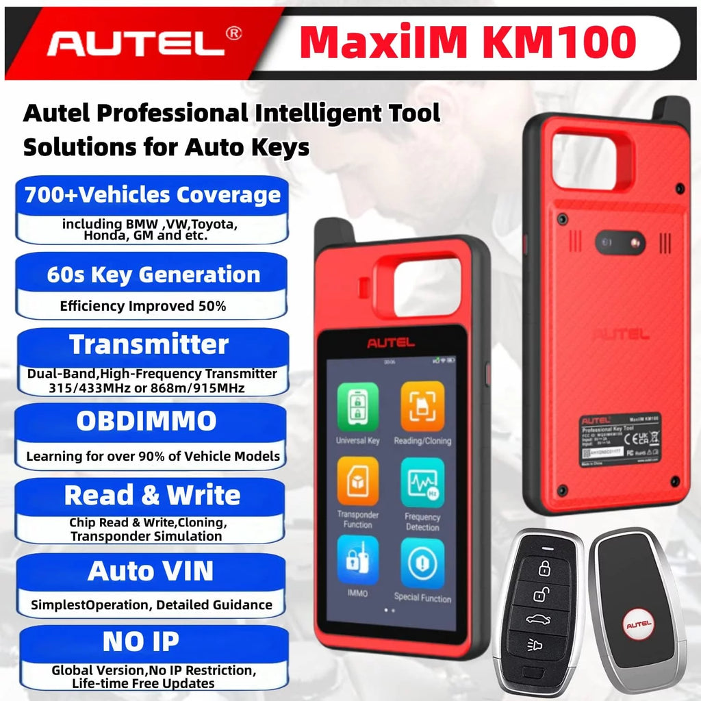 Key Fob Programmer Immobilizer Tool with Blank IKEY I9174