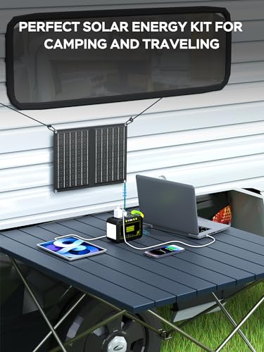 Portable Power Station 88Wh Camping Lithium Battery Solar Generator Fast Charging with AC Outlet N28722