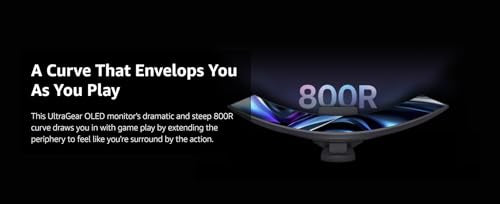 34 Inch Curved OLED Gaming Monitor with 4 Year Protection Plan Z878