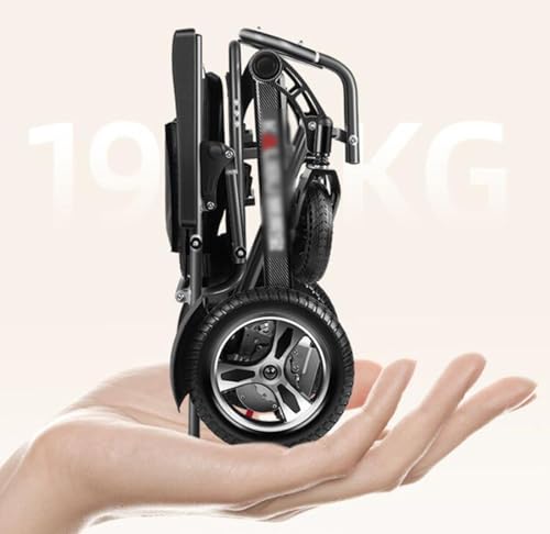 Foldable Electric Wheelchair for Adults, 360° Joystick Control, 300lbs Capacity W8032