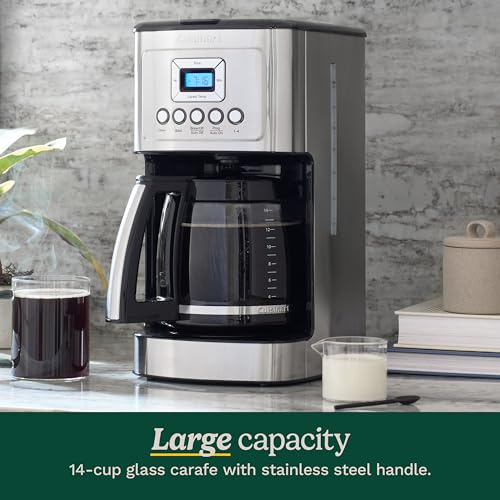 14-Cup Coffee Maker with Glass Carafe, Brew Strength Control, Stainless Steel V144891