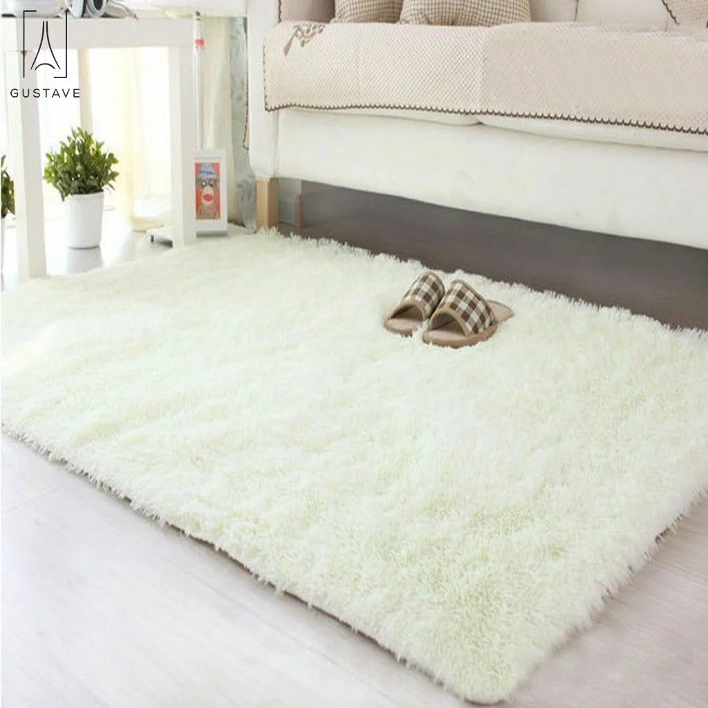 Fluffy Area Rug for Living Room Bedroom Home Decor, Beige A703