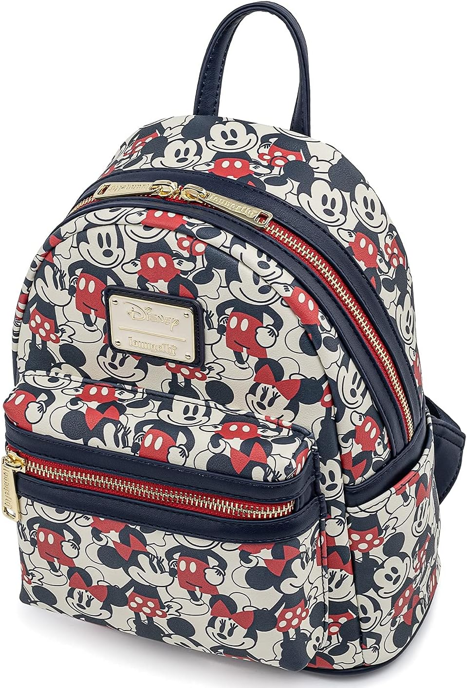 Disney Mickey Mouse Mini Backpack Handbag Red Navy F5528