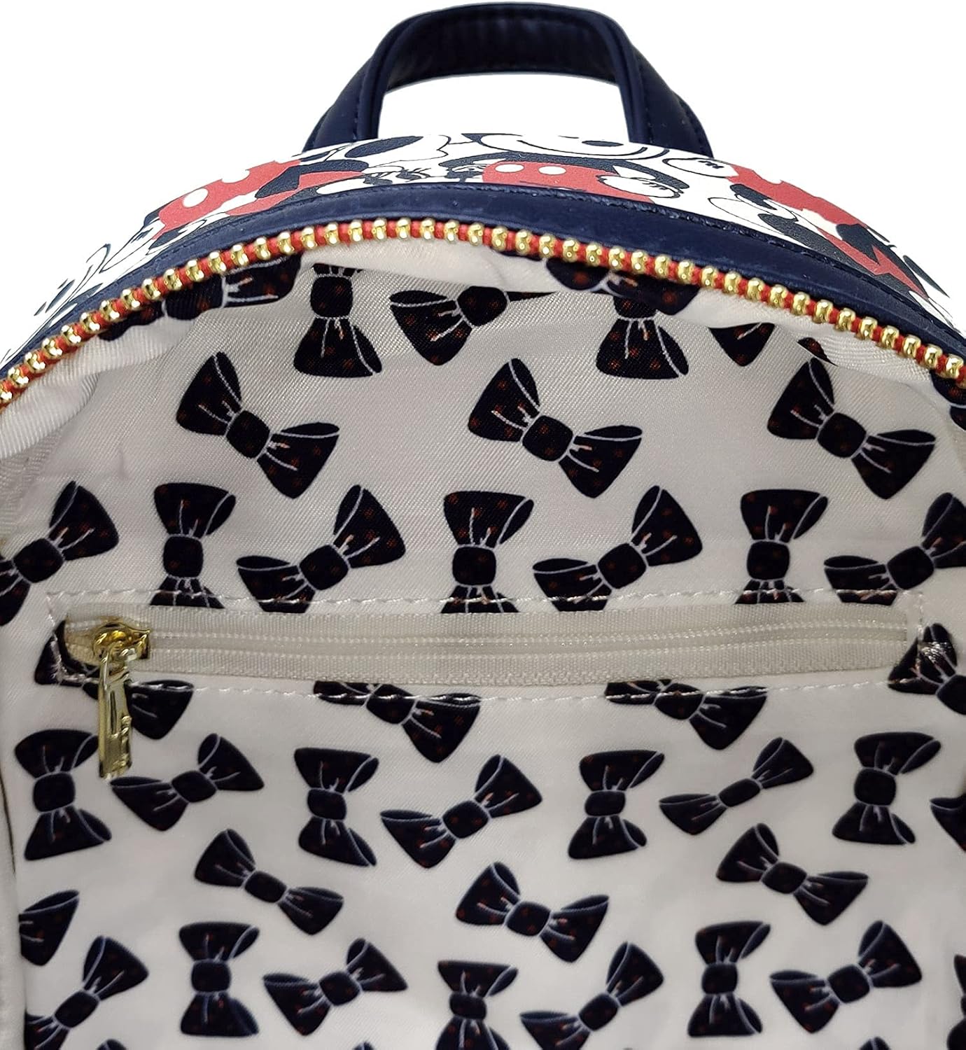 Disney Mickey Mouse Mini Backpack Handbag Red Navy F5528