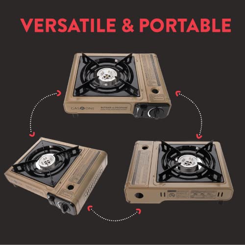 Portable Dual Fuel Camping Stove with Carrying Case C19821