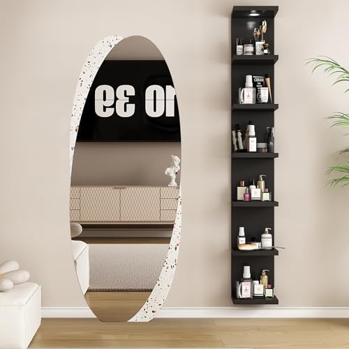 7 Tier Wall Shelf with LED Remote Control Light I987