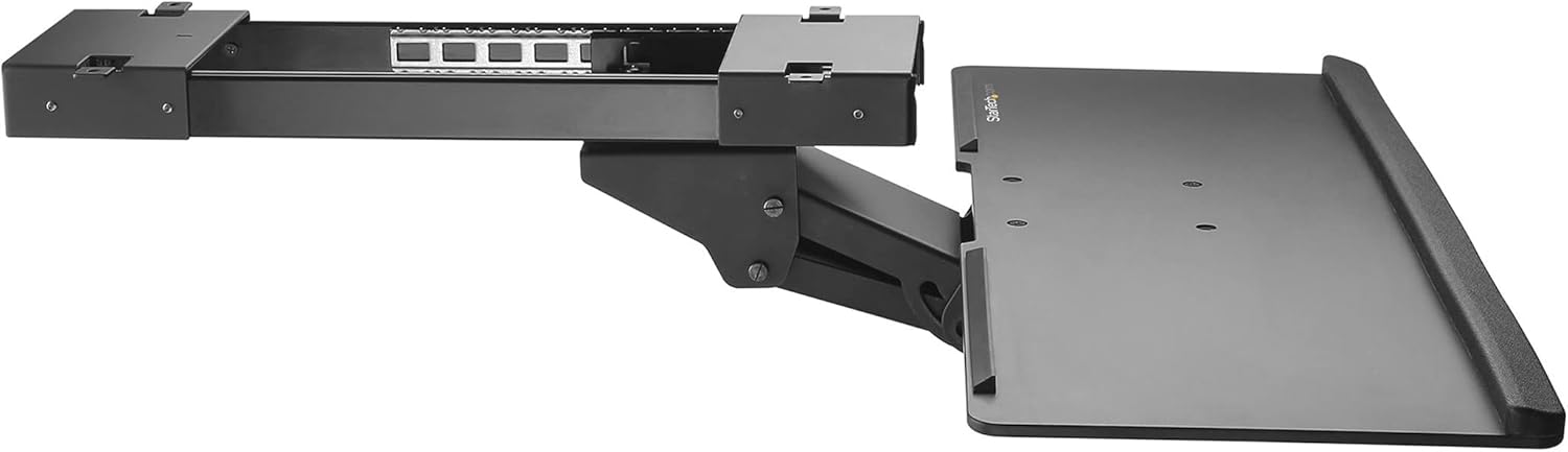 Under Desk Keyboard Tray with Adjustable Tilt and Swivel D252906