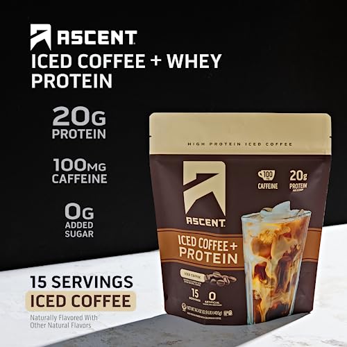 Iced Coffee Protein Powder with 20g Protein and 100mg Caffeine Z752046