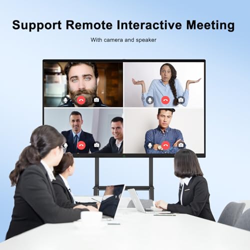 85″ Smart Board, 4K UHD Touchscreen Interactive Whiteboard with Built-in Camera Y7525