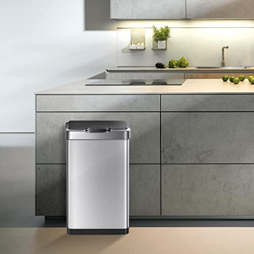 Touchless Motion Sensor Trash Can, 13.2 Gallon, Brushed Stainless Steel A497976