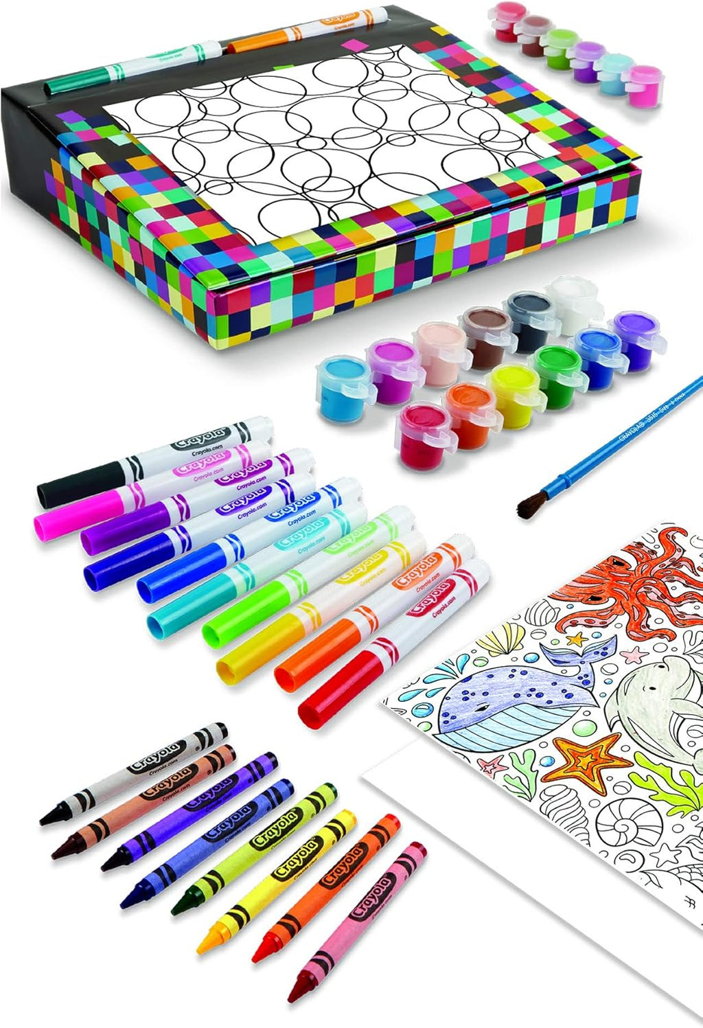 Art Desk with 100 Piece Art Set for Kids Ages 4-8 N449