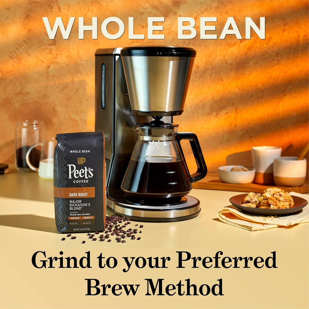 Dark Roast Whole Bean Coffee 10.5 Ounce Bag U461377