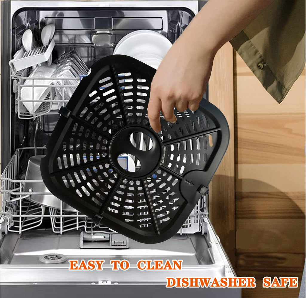 Air Fryer Replacement Crisper Tray, 9.6 Inch Double-layer Coating Grill Plate B9644