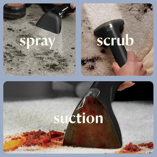 Portable Carpet and Upholstery Deep Cleaner with Self-Cleaning Tool K334