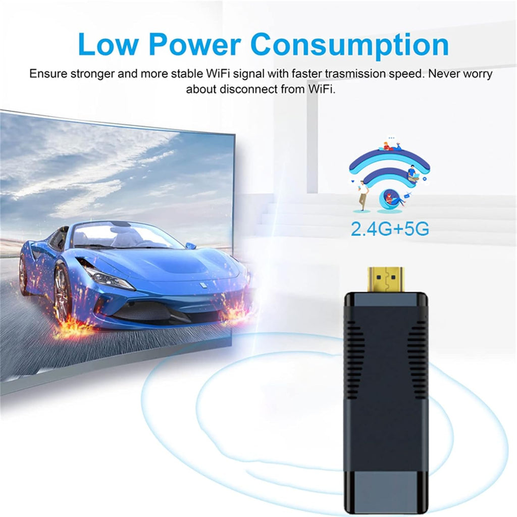 TV Stick Android TV Box 4K WiFi Bluetooth Voice Remote B126