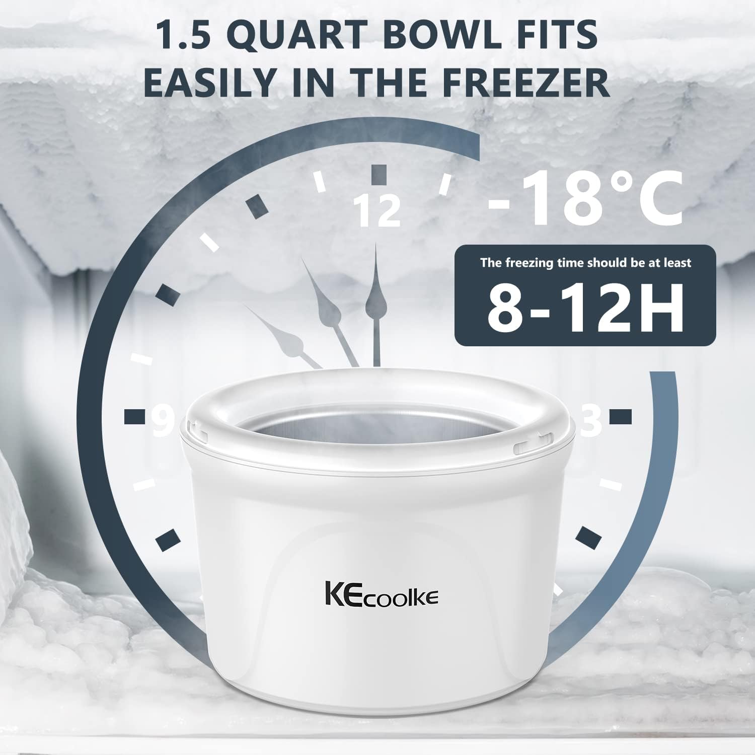 Ice Cream Maker, Electric Soft Serve Machine, 1.5 Quart Frozen Yogurt S786489
