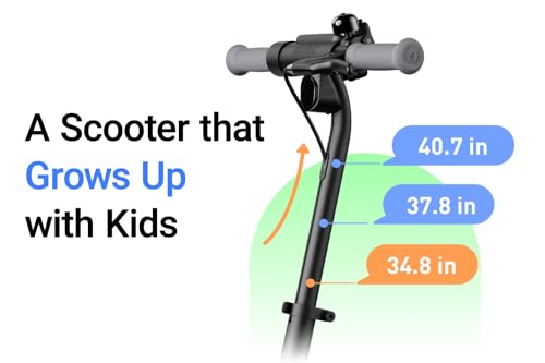 Electric Scooter for Kids Ages 6-14, Adjustable Handlebar, Up to 132 lbs N834
