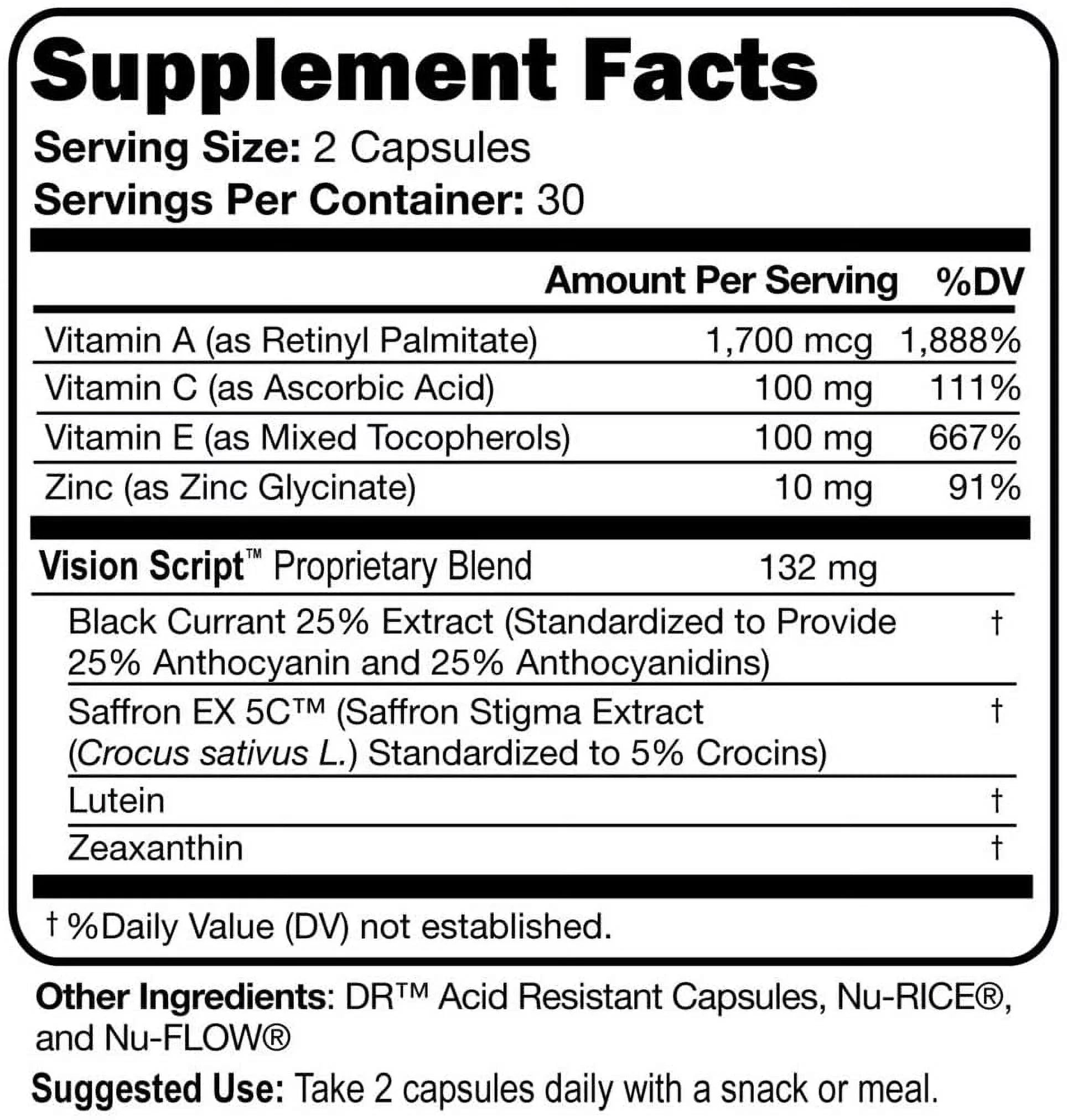Saffron and Lutein Eye Health Capsules U956186