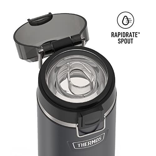Stainless Steel Water Bottle with Spout - 24 Ounce, Vacuum Insulated B88026