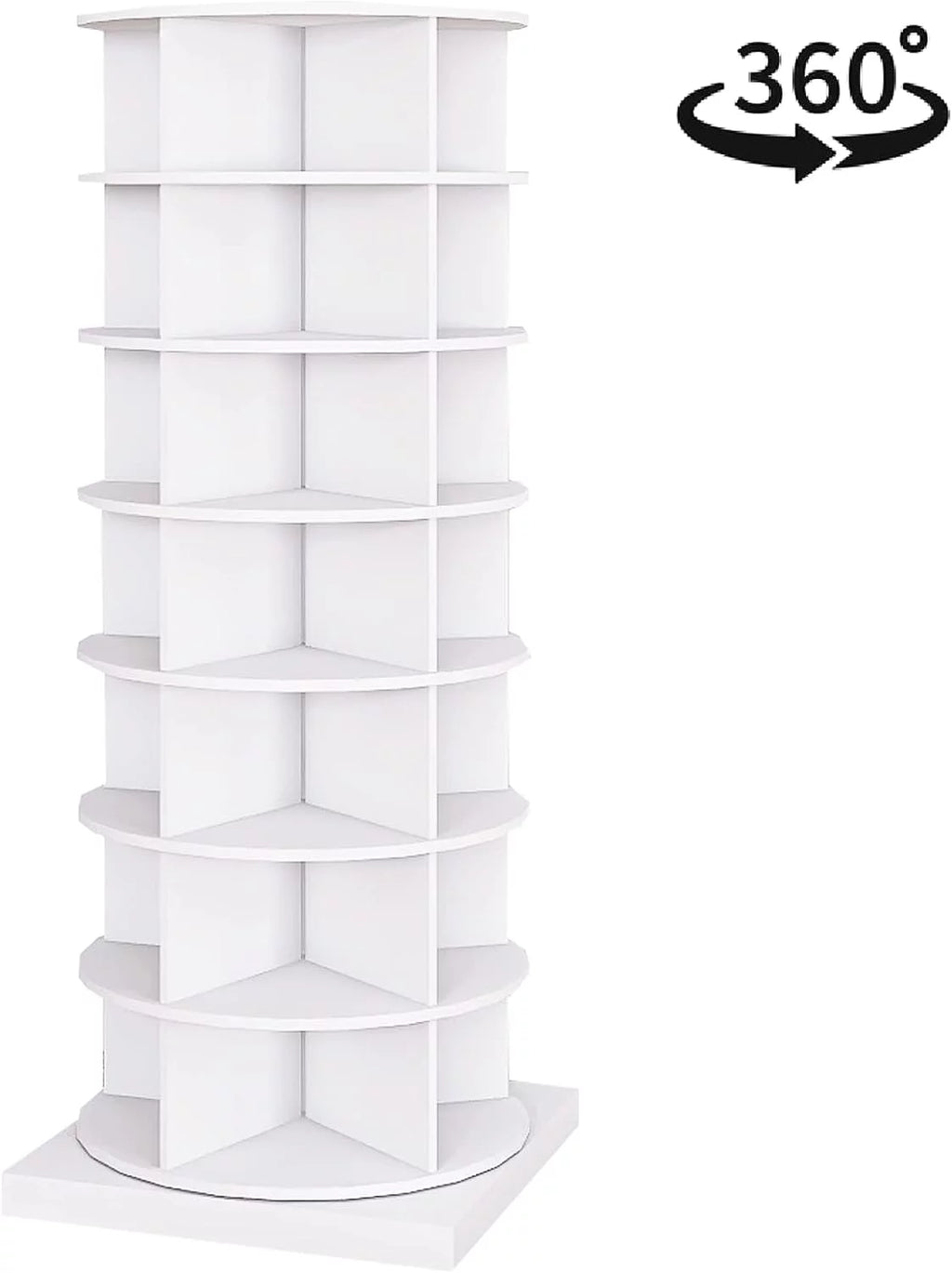 360° Rotating Shoe Rack 7-Tiers Organizer, Holds 28 Pairs N309541