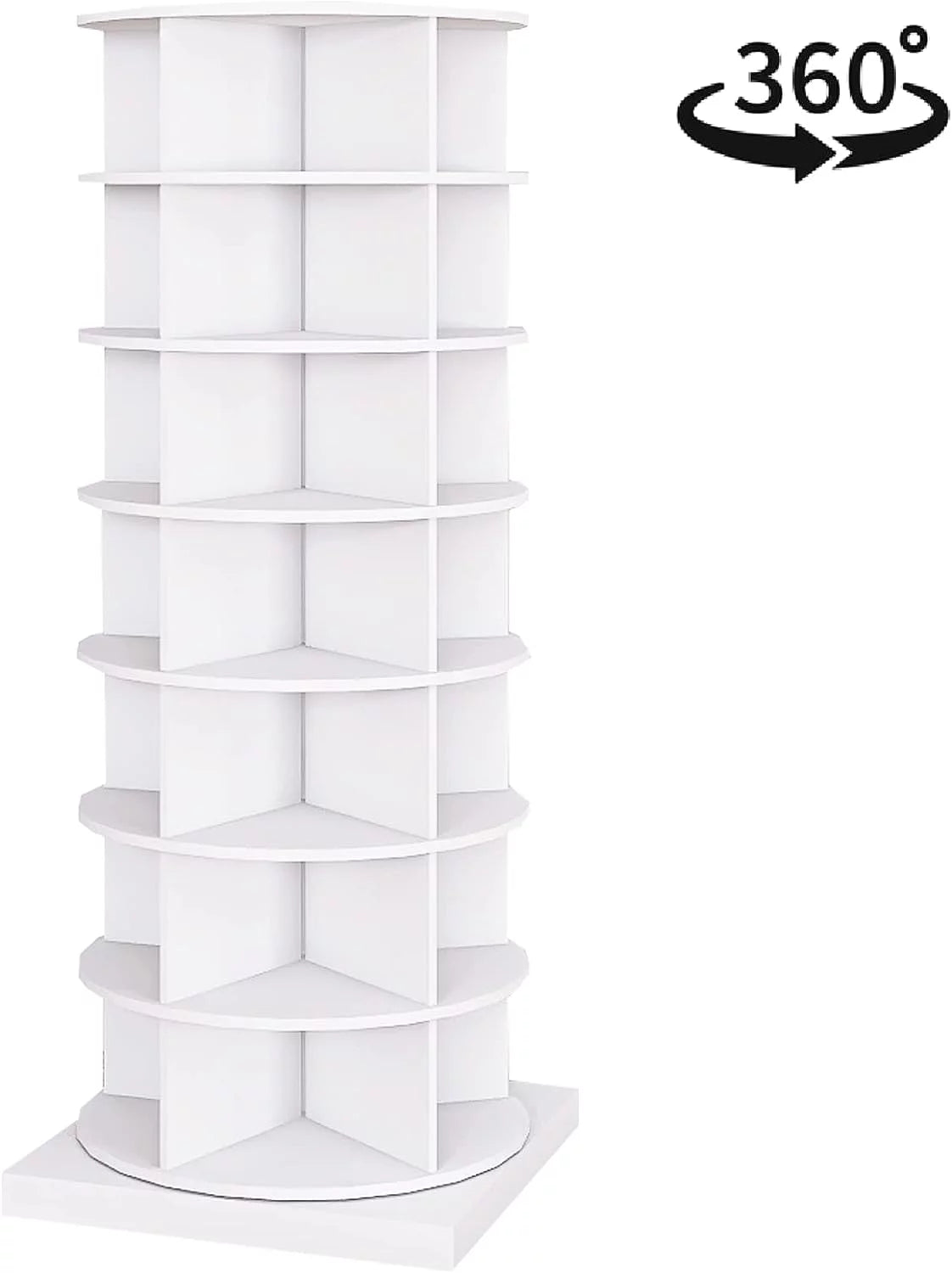 360° Rotating Shoe Rack 7-Tiers Organizer, Holds 28 Pairs N309541
