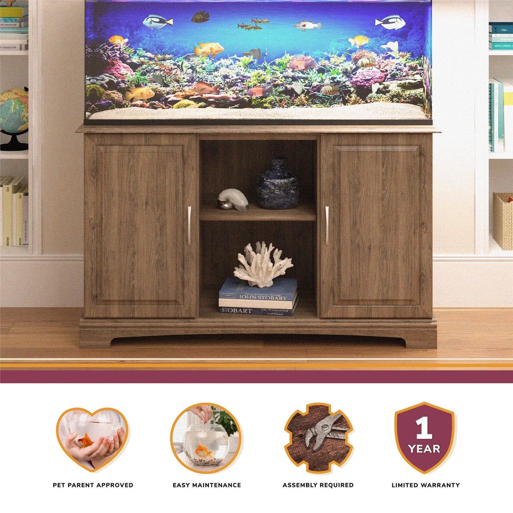 Aquarium Stand, Ivory Oak D297926