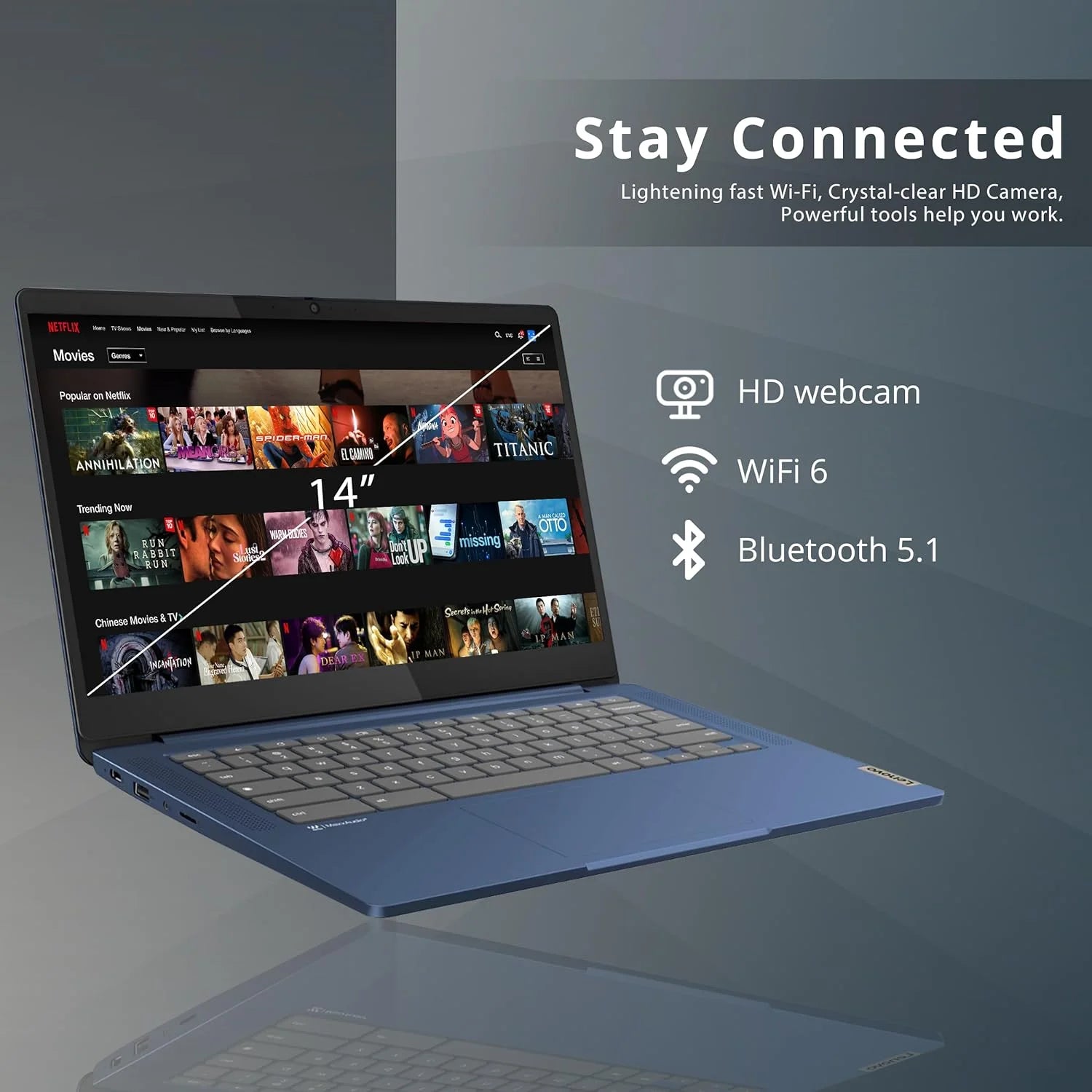 14″ FHD IPS Touchscreen Chromebook, 4GB RAM, 64GB eMMC, Chrome OS B965955