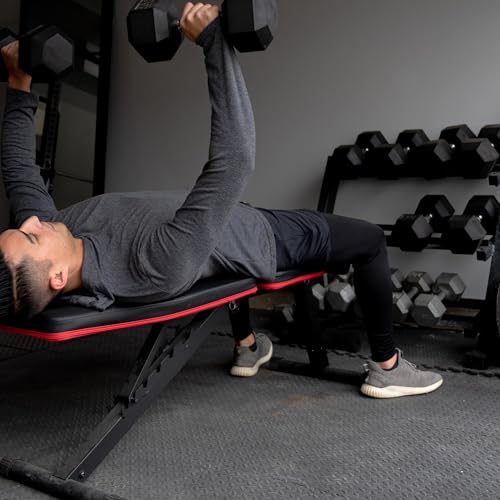 Interlocking Foam Gym Flooring Mat, 1 Inch Thick, 6 Tiles, Black C4472
