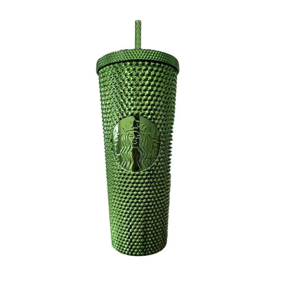 Venti Holiday Winter Green Bling Stud Cold Cup Tumbler X874583