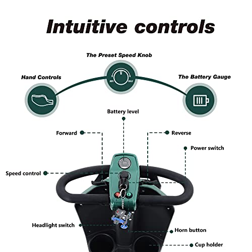 4-Wheel Electric Mobility Scooter for Adults with Swivel Seat S8843