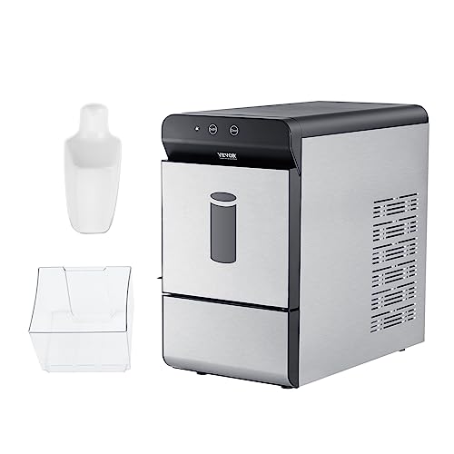 Commercial Ice Maker, 400LBS/24H with Large Storage Bin N15517