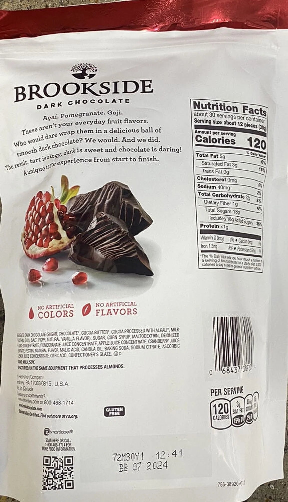 Dark Chocolate Pomegranate Candy 32 Oz Bag V302467