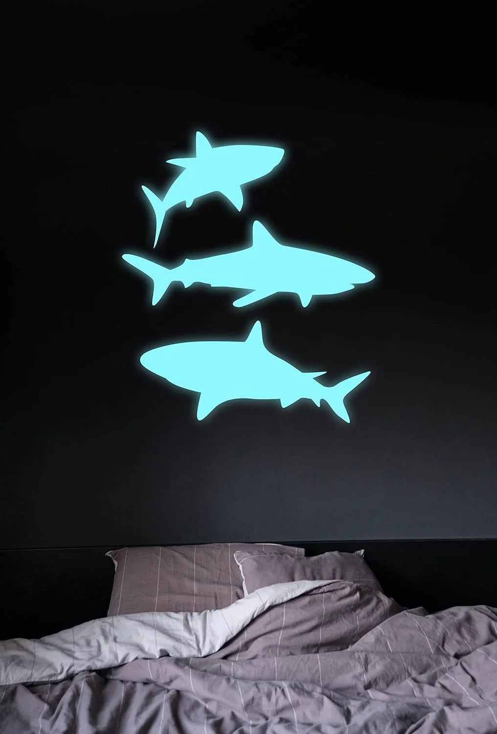 Glow in The Dark Blue Adhesive Vinyl Roll 12 Inches x 4 Feet with Transfer Paper Sheet H714