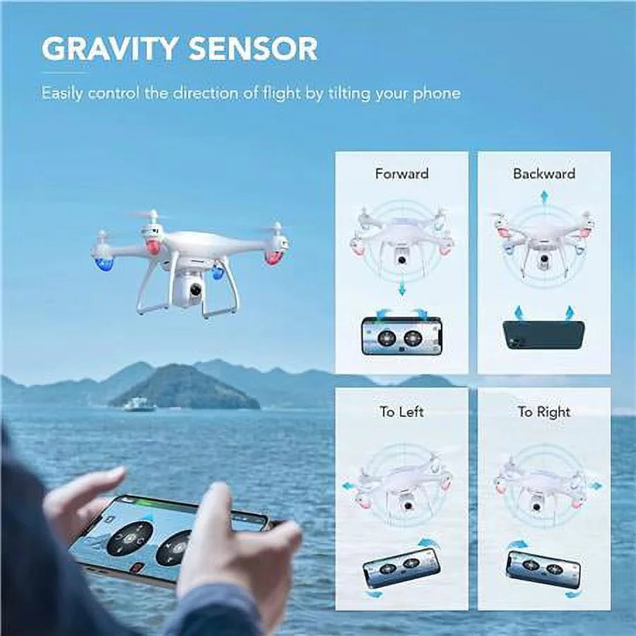 FPV RC Drone with 2.7K HD Camera and Carrying Bag Y76395