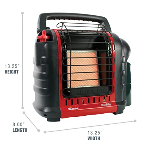 Portable Propane Radiant Heater, 4,000-9,000 BTU Indoor-Safe G8796