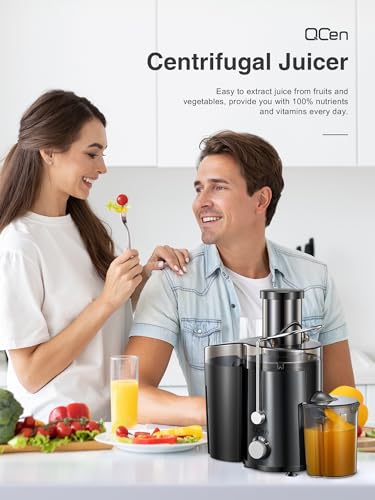 Juicer Machine, 800W Centrifugal Extractor with Wide Mouth Feed Chute, Stainless Steel, BPA-free Y425329