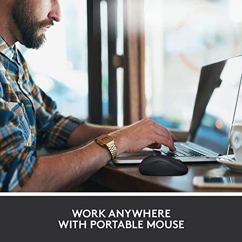 Wireless Mouse, 2.4GHz USB Receiver, 12-Month Battery, 1000 DPI Optical Tracking I608686