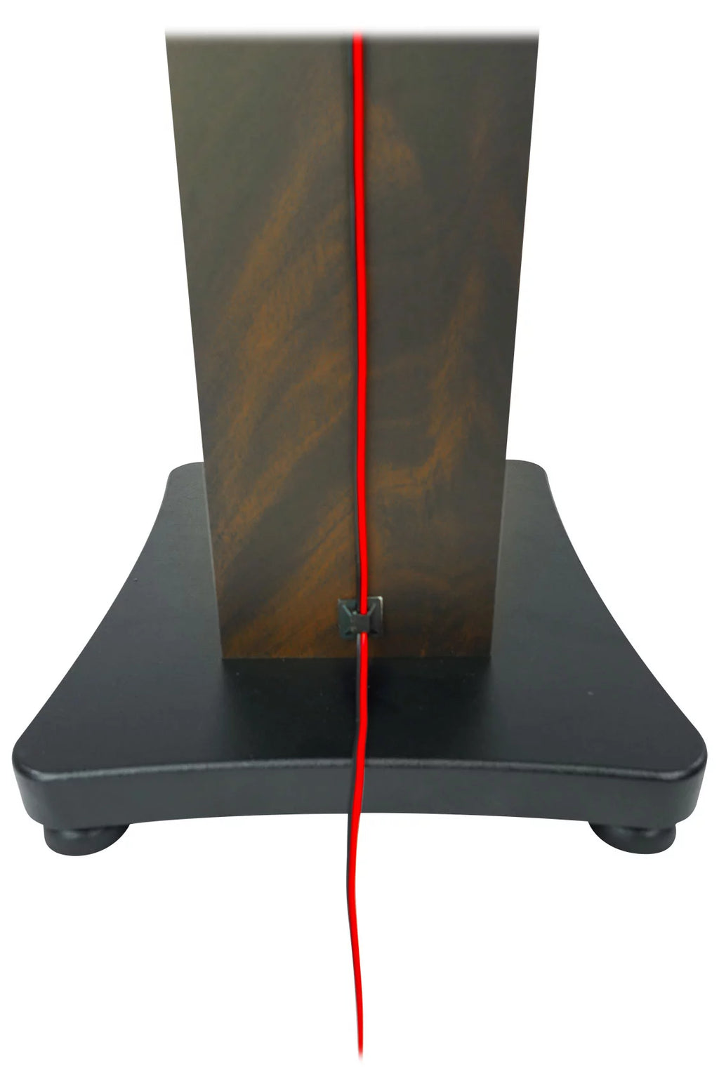 28" Speaker Stands, Dark Wood Grain G87170