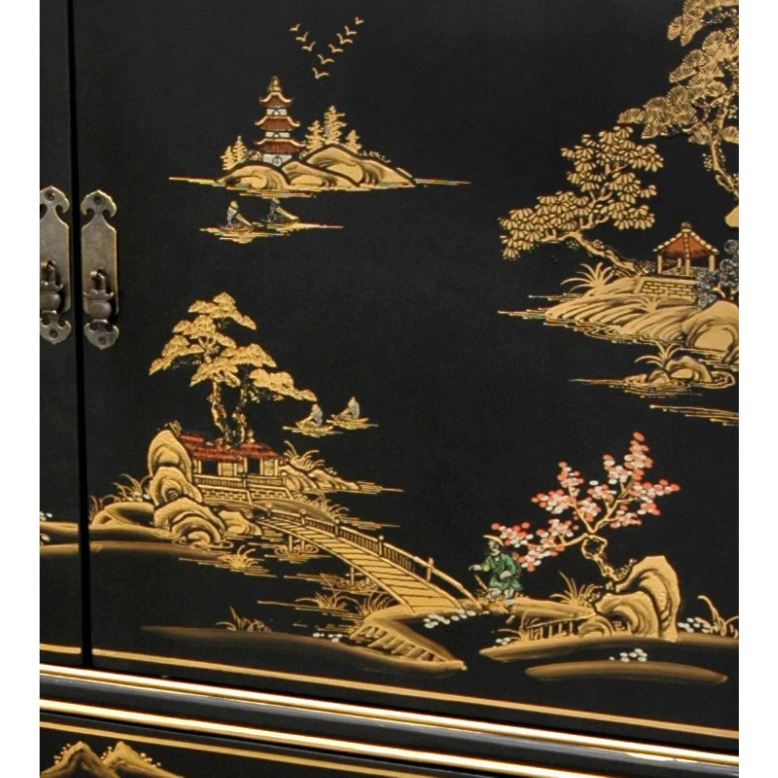 Black Lacquer Dresser E861
