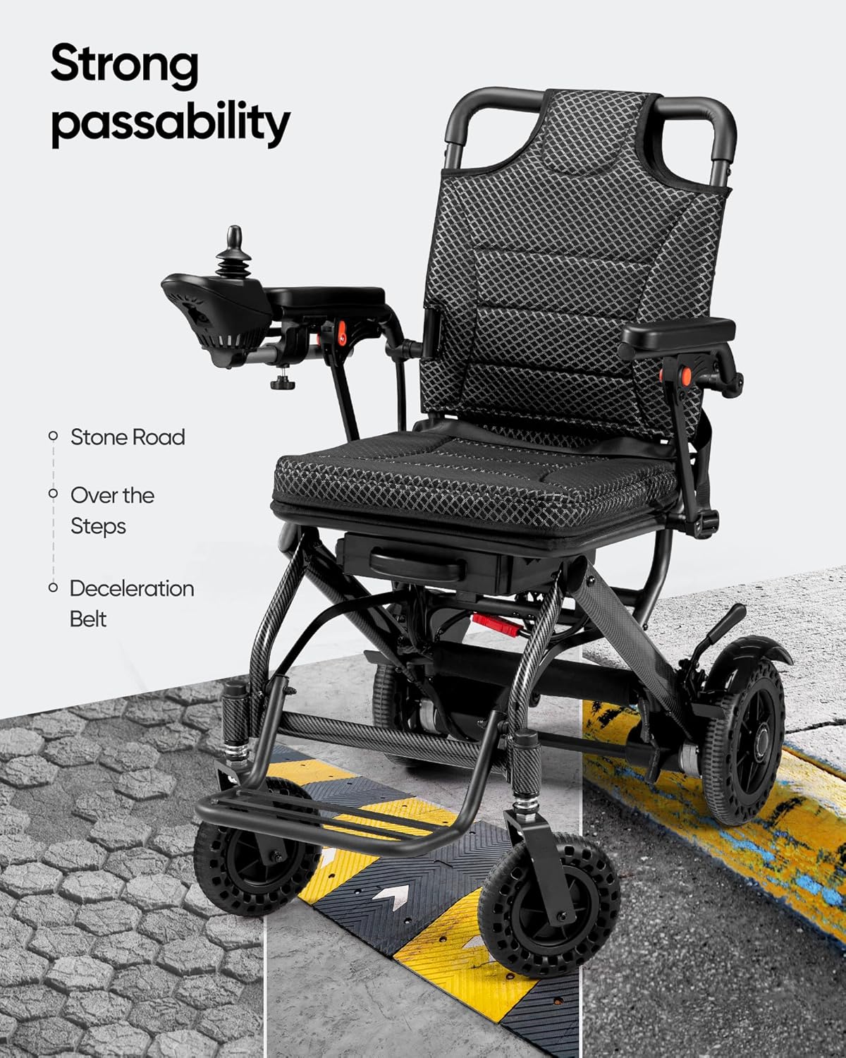Foldable Electric Wheelchair for Adults, 38lbs, Airline Approved Z68192