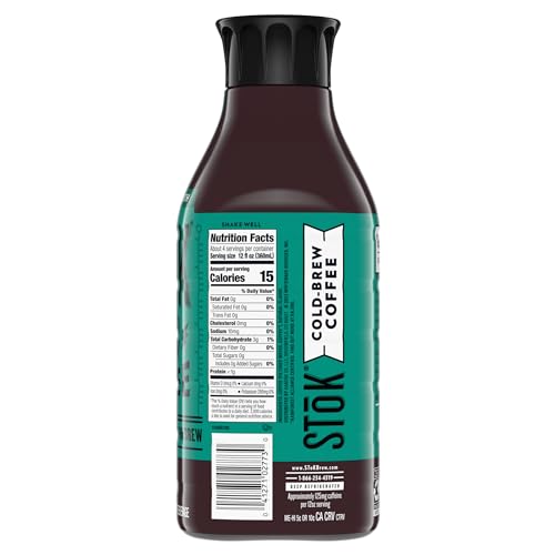 Cold Brew Coffee, Unsweetened Black Coffee, 48 FL OZ B94014